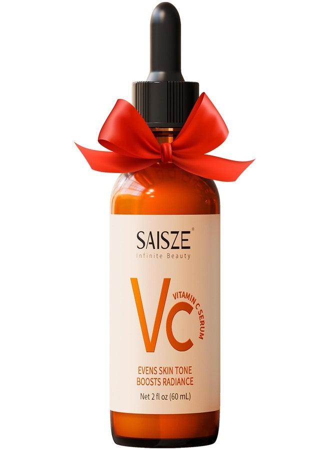 SAISZE Vitamin C Serum for Face, Valentines Day Gifts for Her, Facial Serum for Dark Spot, Skin Care Gifts for Women, Christmas Stocking Stuffers, Anti Aging with Vitamin C, Hyaluronic Acid, 60ml - Image 1
